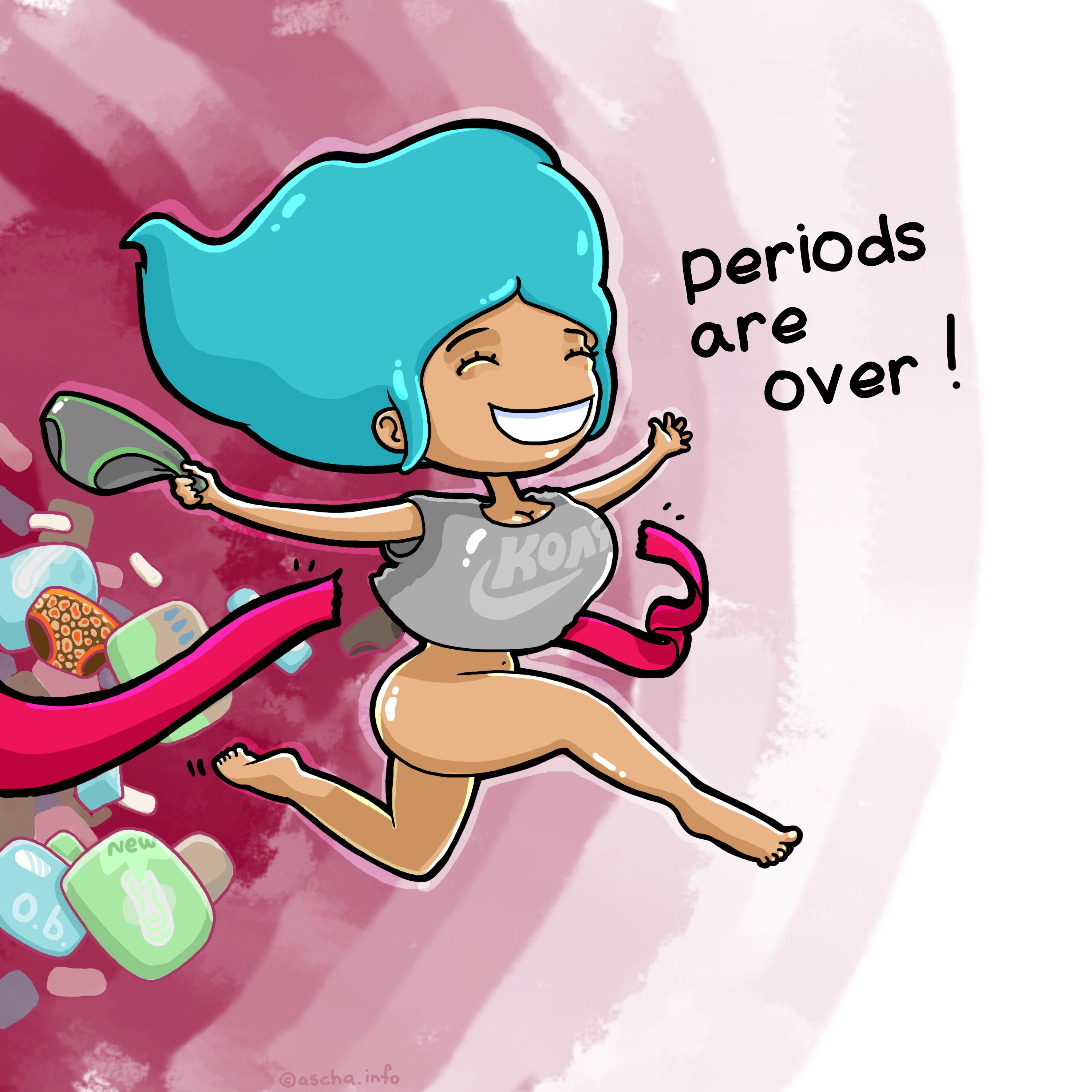 periods monthlies cartoon cute